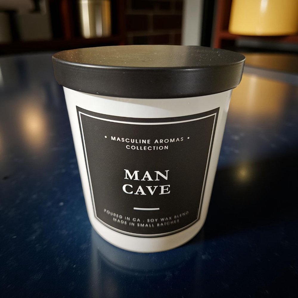 Leoben Company | Man Cave Candle 9 oz White and Black